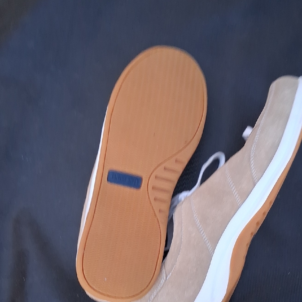 Lands' End Tan Suede Sneakers - Picture 6 of 8